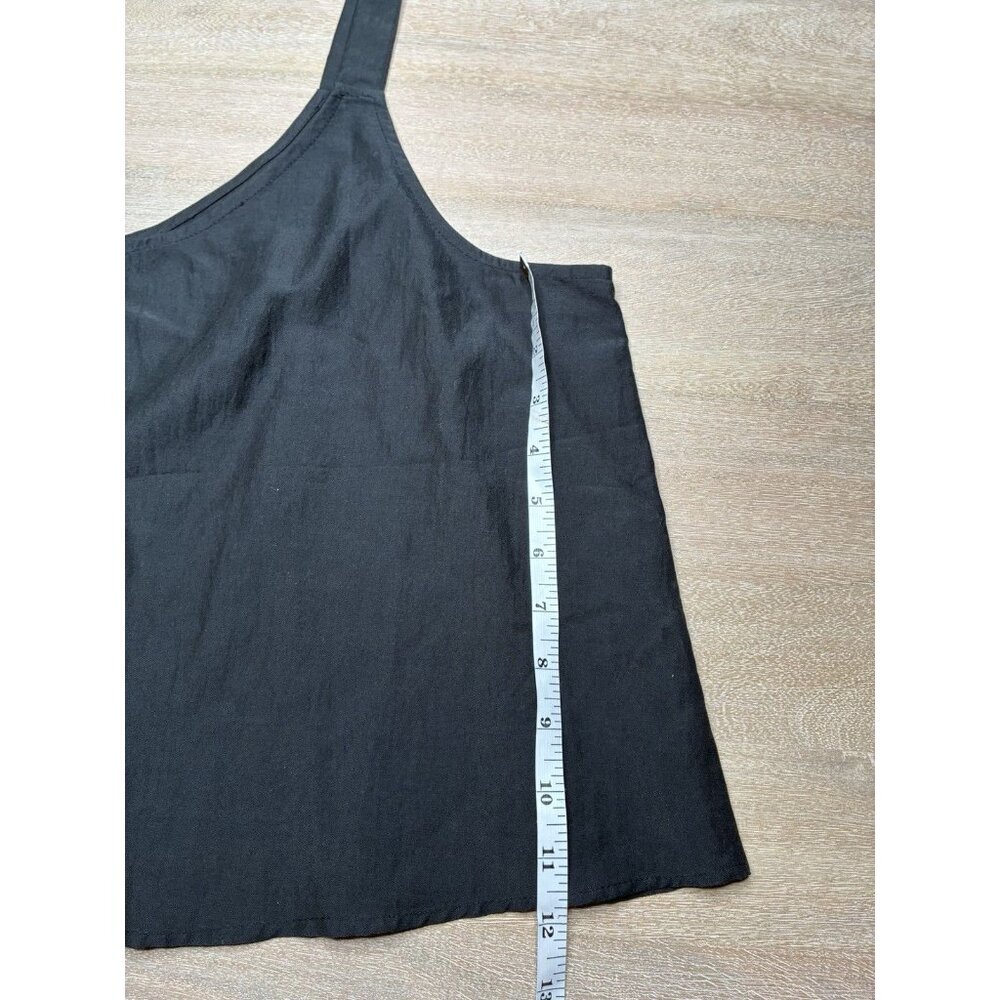 Almina Concept NWT V Neck Linen Tank Top Black XL - Picture 8 of 8